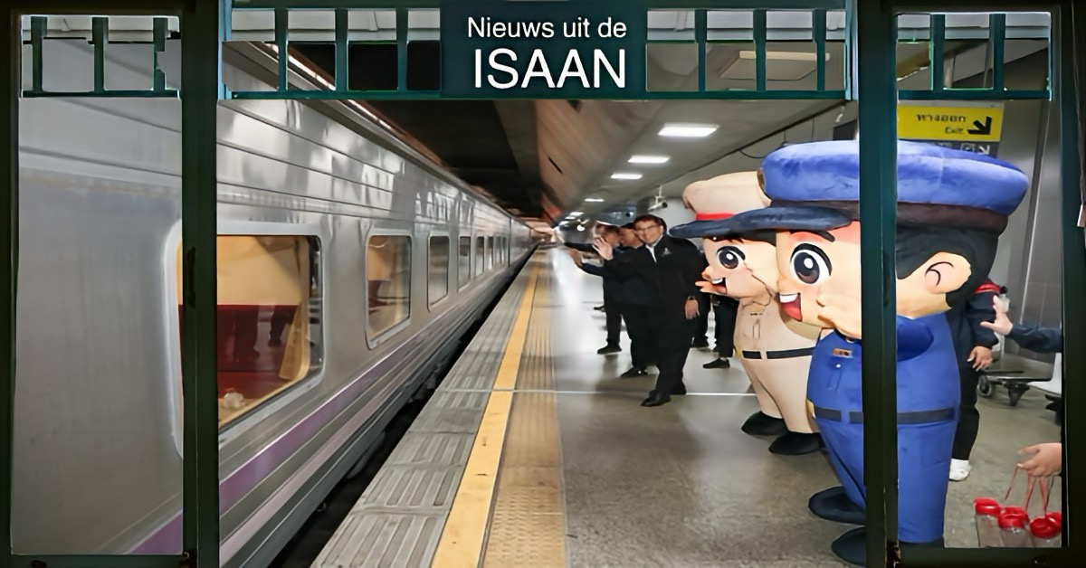 Door de hoge brandstofprijzen kiezen veel reizigers ervoor om met de trein naar Noordoost-Thailand te reizen om Songkran te vieren.