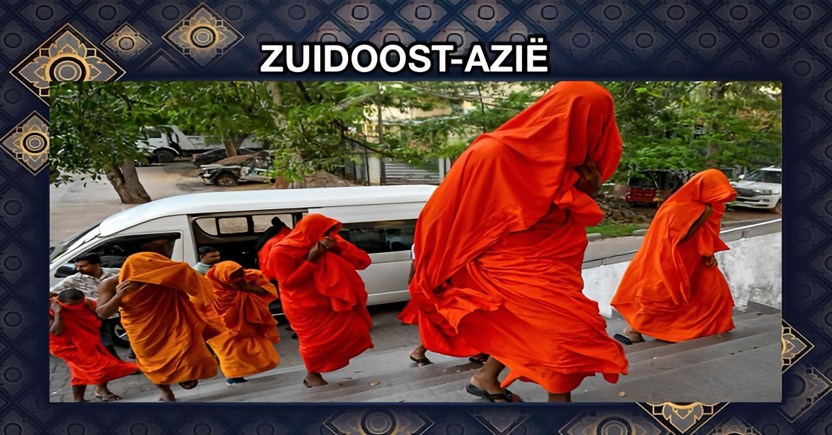 Sri Lankaanse monniken probeerde na hun vakantie in Thailand met koffers vol drugs Sri Lanka binnen te komen.