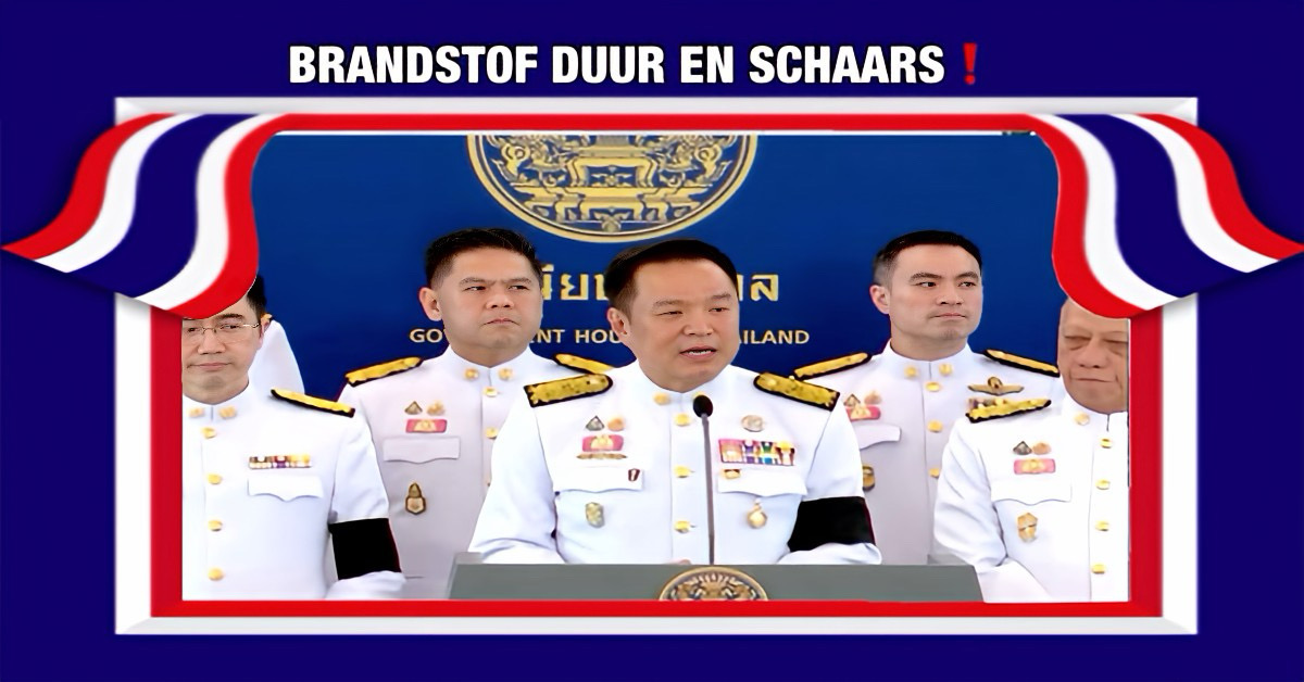 De premier van Thailand waarschuwt voor dure en mogelijk schaarse brandstof, en kondigden extra steunmaatregelen aan.