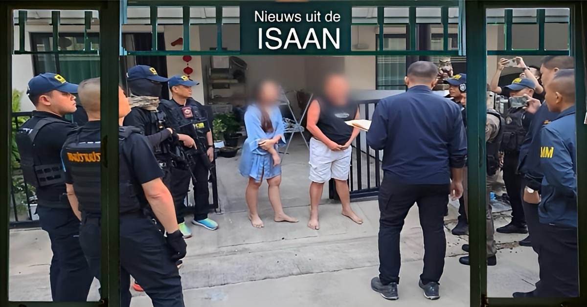 Australische voortvluchtige in Noordoost-Thailand door de politie van zijn bed gelicht.