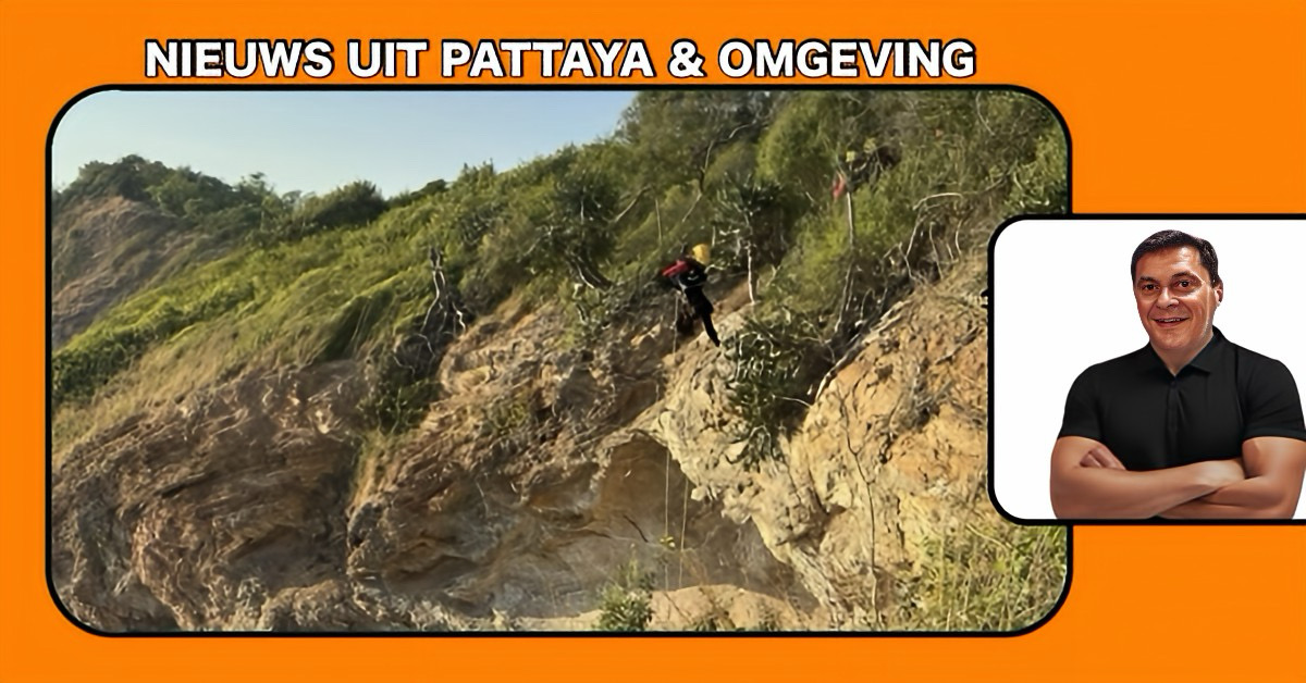 Paraglider ontdekt ontbindend lichaam onderaan een klif op Koh Larn bij Pattaya