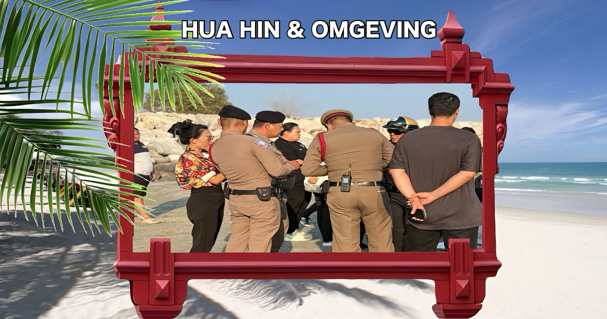 Een 75-jarige Engelsman verdrinkt tijdens het zwemmen in de Golf van Thailand, politie Hua Hin doet onderzoek.