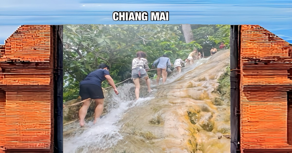 Kan je het aan ? Spetteren en Klimmen bij Bua Tong waterval in Noord-Thailand…..doe het dan NU!