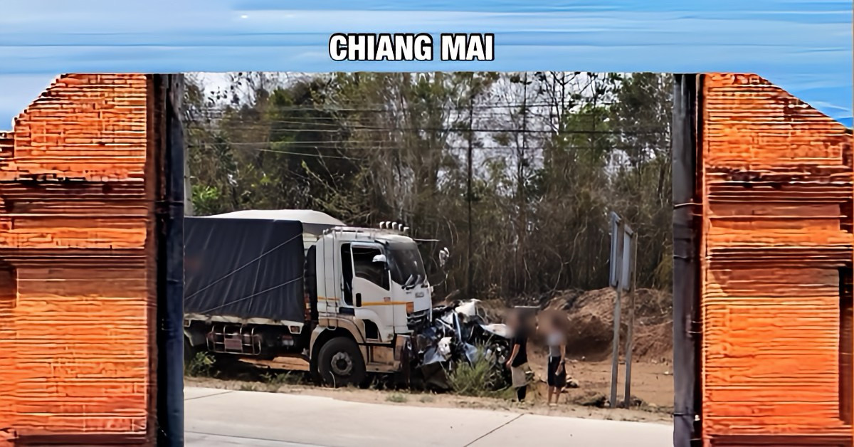 Dodelijke vrachtwagencrash in Noord-Thailand eindigt in twee dodelijke slachtoffers en meerdere gewonden.