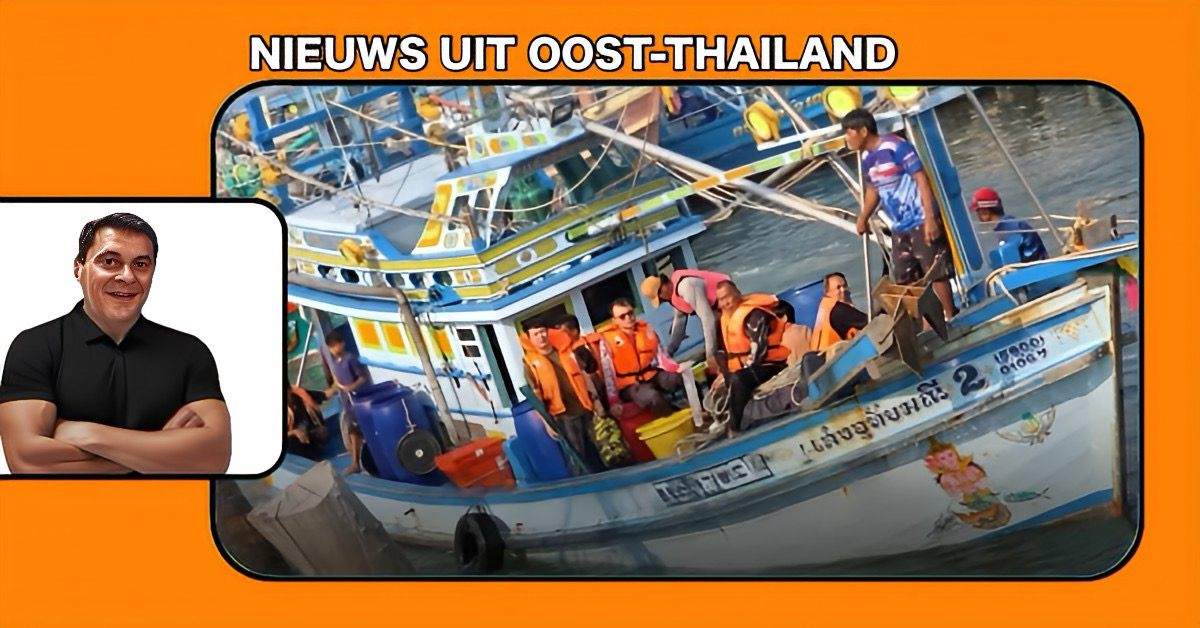 Alle lof voor de kapitein van een vissersboot in Oost-Thailand , dankzij zijn optreden werden negen mensen van de verdrinkingsdood gered.