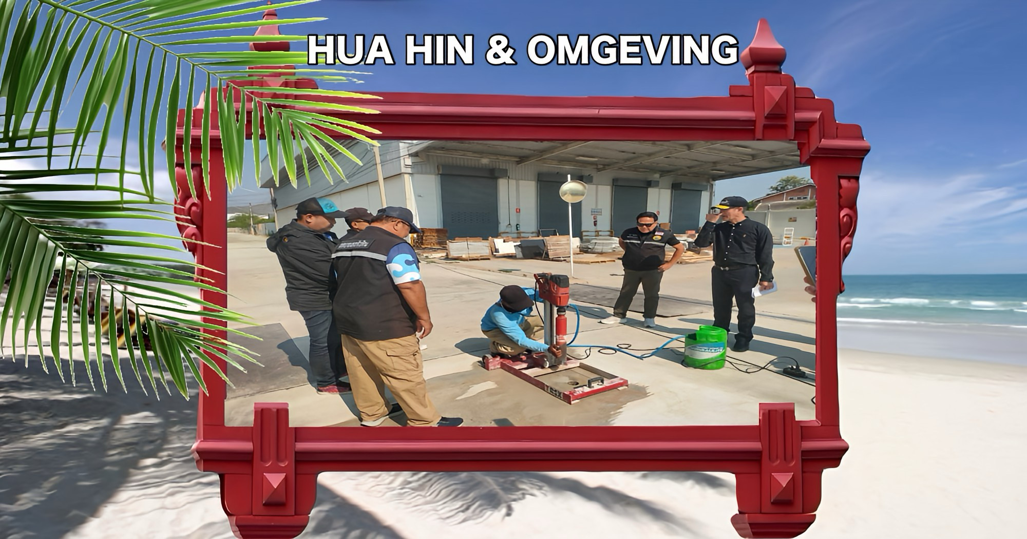 Burgemeester van Hua Hin uit zijn tevredenheid over de aanleg van nieuwe bestrating in Soi 36/1.