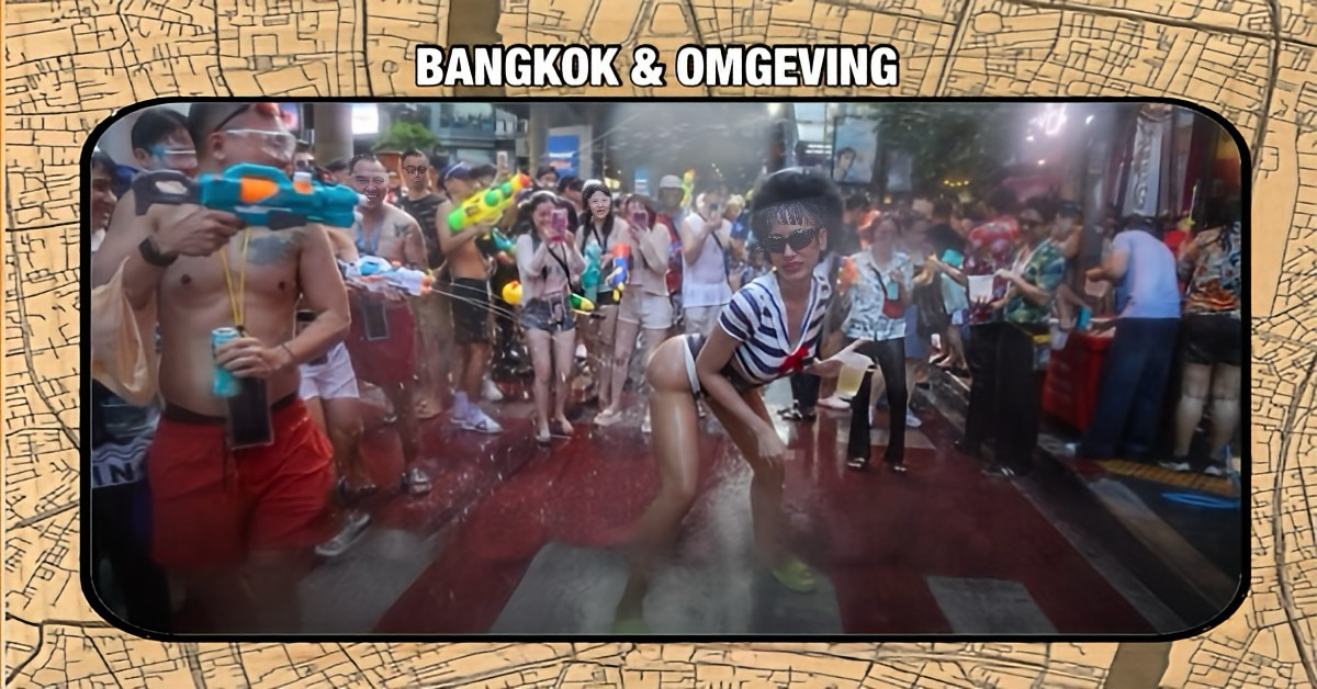 Bangkok stond gisteren op de eerste dag van Songkran, in vuur en vlam met véél water, gelach en een explosief feest in Silom en Khao San!