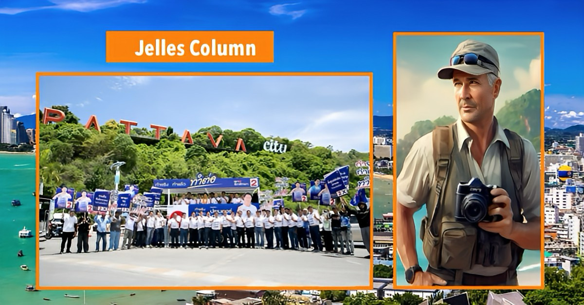 Khun Poramet Ngampichet lanceert campagne voor burgemeester van Pattaya met focus op duurzame ontwikkeling.