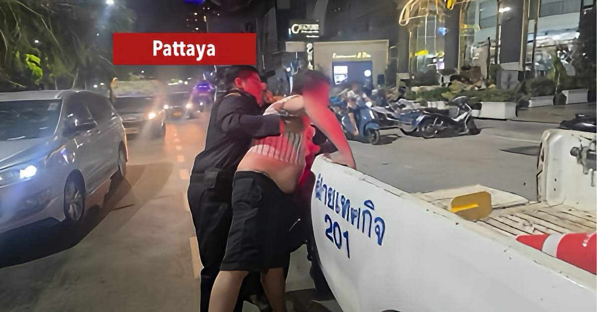 Buitenlandse man achter de tralies gezet na incident over een rekening in Pattaya.