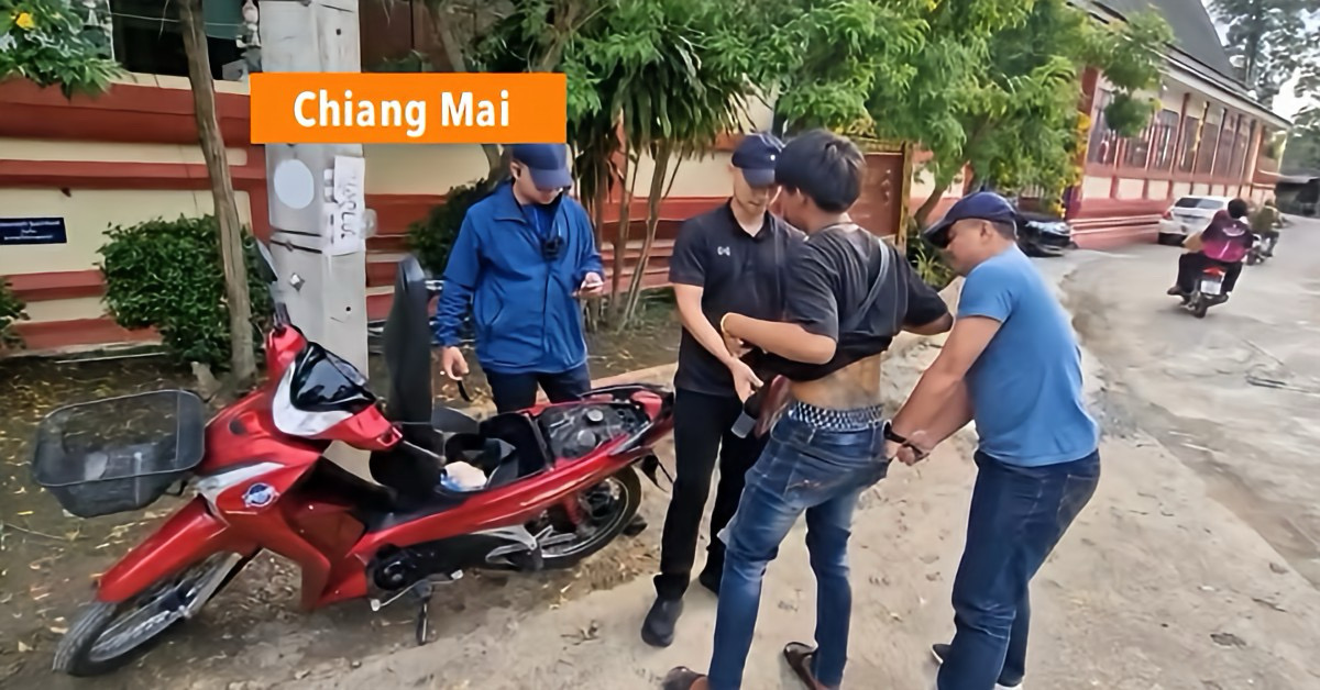 Afdeling misdaadbestrijding Noord-Thailand kraakt het woekernetwerk “Ngern Duan Tan Jai” waarbij een 19‑jarige man is aangehouden.