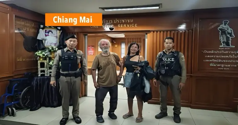 Verwarde Britse man met dementie veilig terug naar zijn familie in Noord-Thailand gebracht.