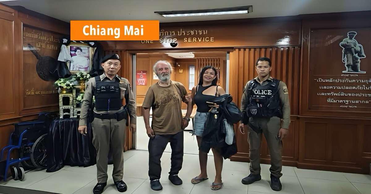 Verwarde Britse man met dementie veilig terug naar zijn familie in Noord-Thailand gebracht.