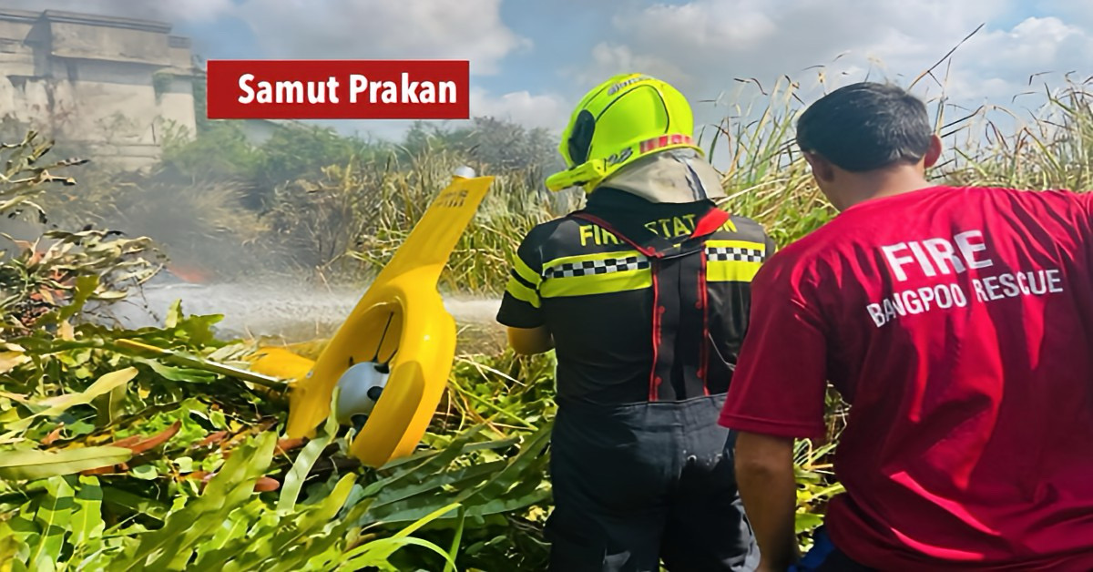 Helikopter stort neer bij BTS-depot in Centraal-Thailand, meerdere gewonden en paniek bij een PTT-tankstation.