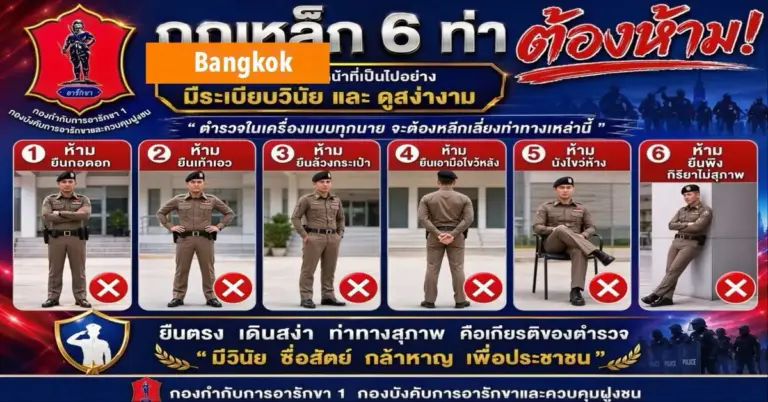 De nationale politie van Thailand stapt over van een chille naar een pro houding
