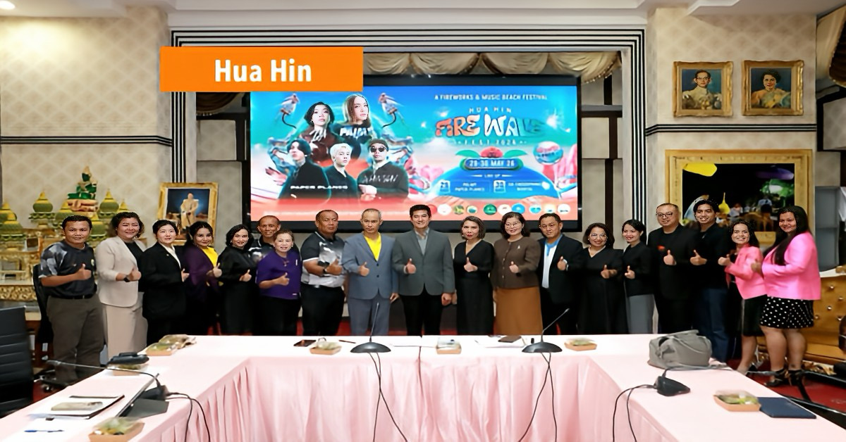 Hua Hin organiseert aan het einde van deze maand het “Fire Wave Festival 2026”, waarin het zich volledig inzet om het toerisme te bevorderen.