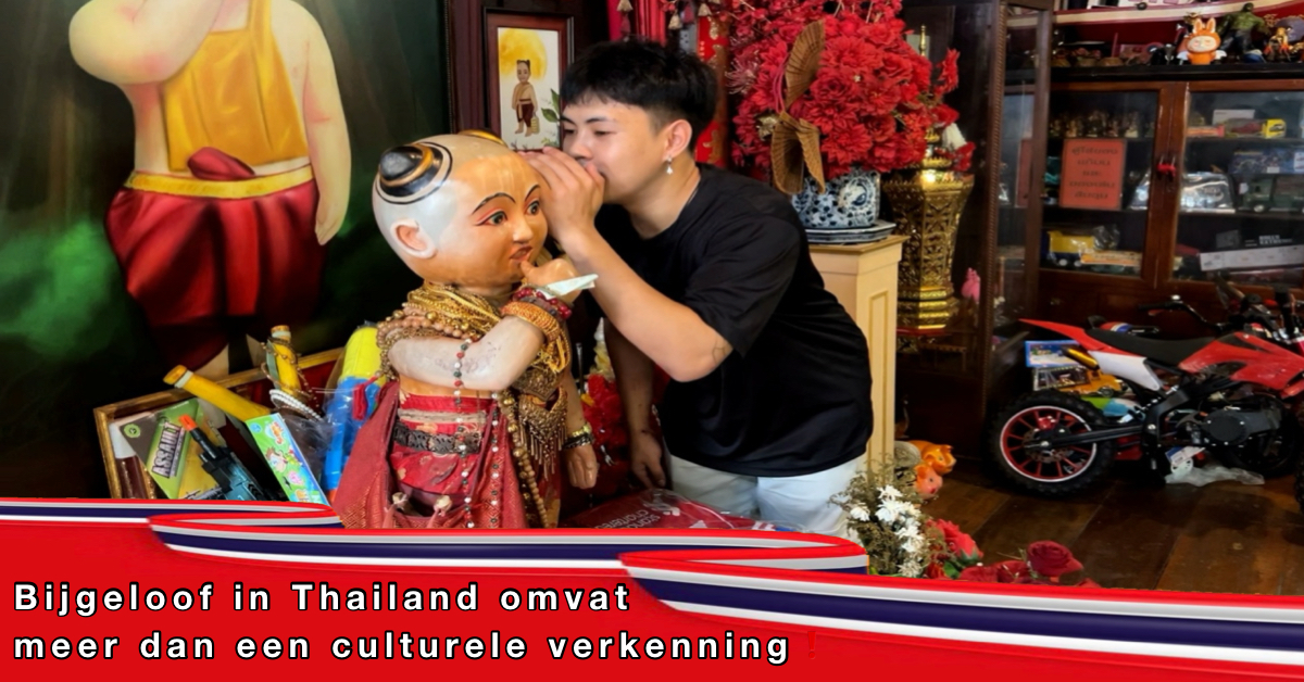 De spirituele kracht van Ai Som Chun weerspiegelt een verhaal van geluk in Centraal-Thailand.