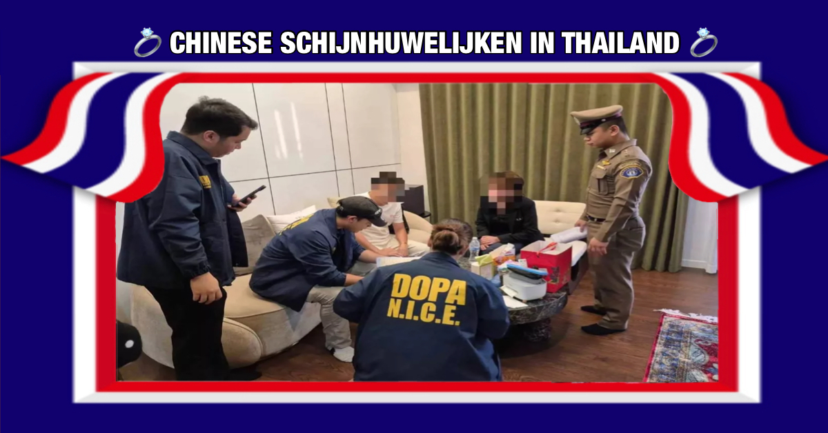 De beer is los in Thailand: Chinese callcenteroplichters huren steeds meer Thaise mannen in voor schijnhuwelijken met Chinese vrouwen.