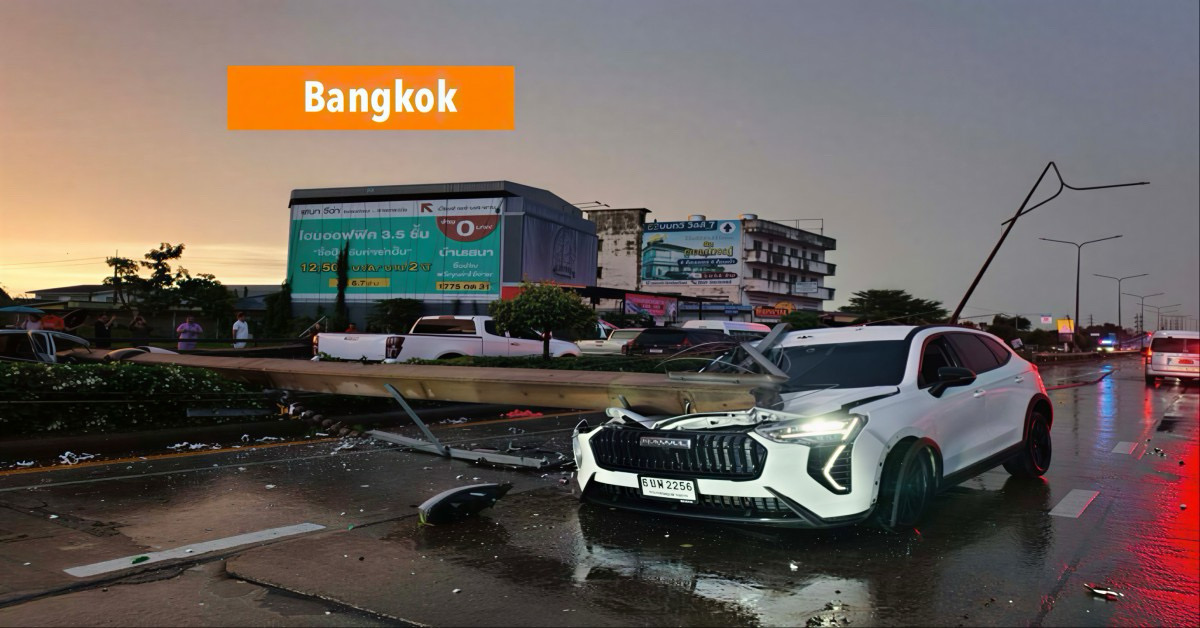 Hevige storm velt in de hoofdstad van Thailand 40 elektriciteitsmasten, met als gevolg stroomuitval en gewonden.