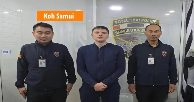 Oekraïner in Zuid-Thailand gearresteerd voor grondfraude op Koh Phangan.