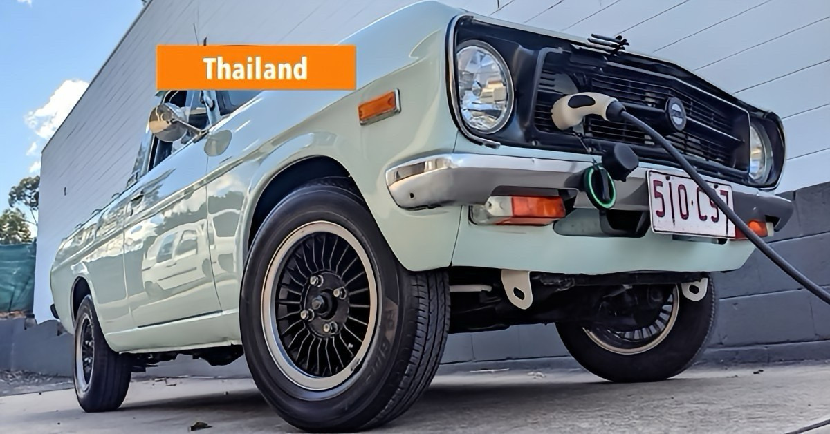 Thailand boort een nieuwe nichegroeisector aan, door oude auto’s om te bouwen naar EV’s.