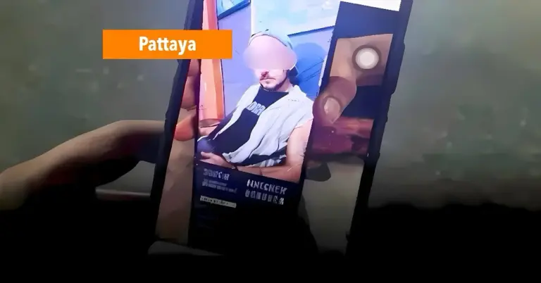 Politie in Pattaya zet klopjacht in op een buitenlander die een vrouwelijke portier heeft bespoten met een bijtende vloeistof.