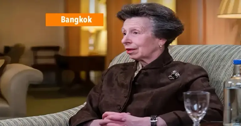 Prinses Anne brengt officieel bezoek aan Thailand.