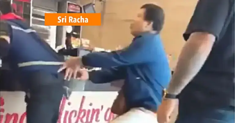 Een schuldenaar die door incassomedewerkers werd achtervolgd, zocht in paniek bescherming in een KFC in Si Racha.