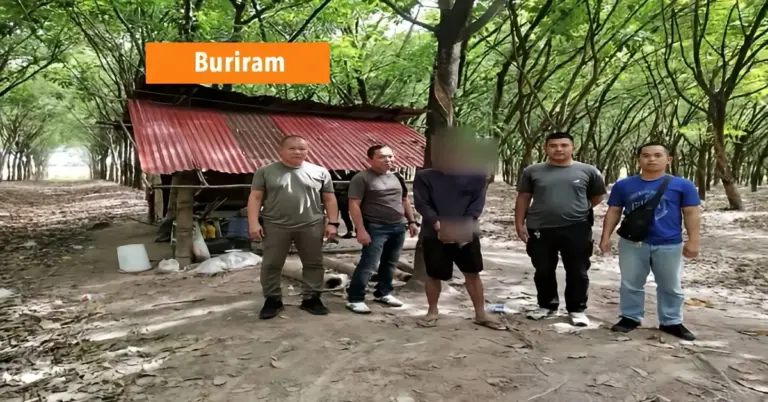 32-jarige Thaise man in Noordoost-Thailand aangehouden na machete-aanval op zijn 76‑jarige buurman.