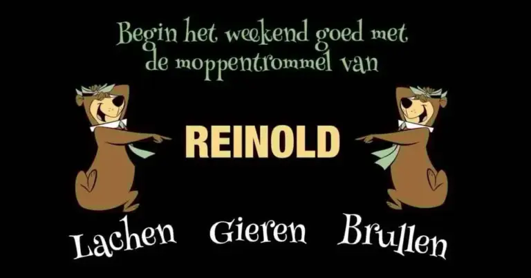 Begin uw weekend met de “Moppentrommel” van Reinold