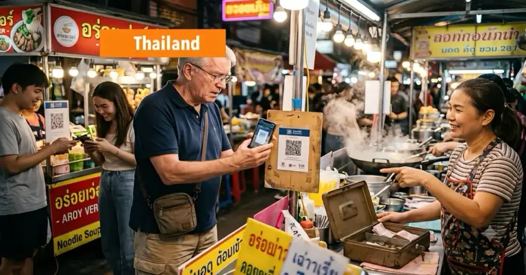 Het contactloos betalen in Thailand neemt een grote vlucht.