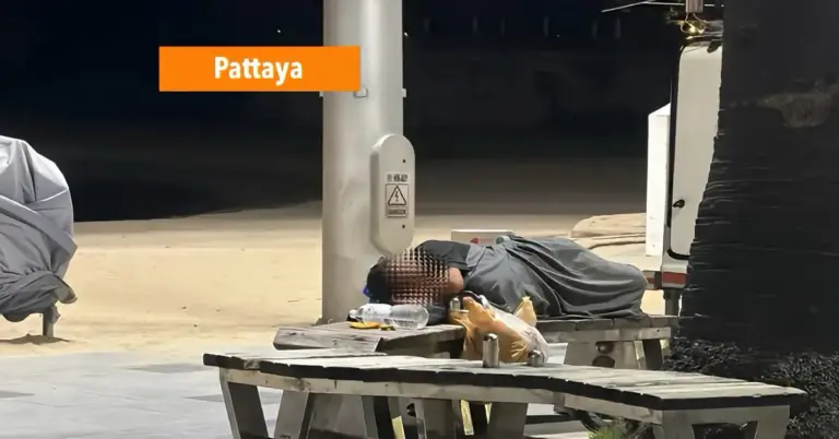 Fotocompilatie: daklozenproblematiek in Pattaya escaleert en werpt schaduw over toeristisch paradijs.