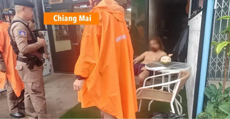 Een verslagen Zweed struikelde in Noord‑Thailand over liefdesverdriet en een verzwakte duif en zorgde daarmee voor verkeerschaos.