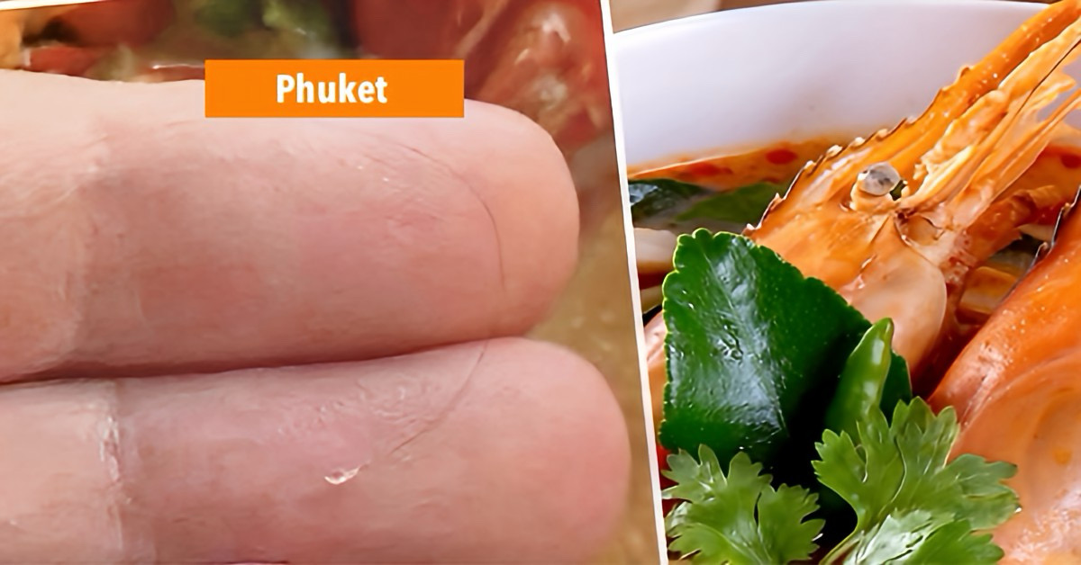 Een haar in een kom Tom Yum-soep in Zuid-Thailand veroorzaakte een hoogoplopend conflict tussen een Russische klant en de eigenaresse van een restaurant.