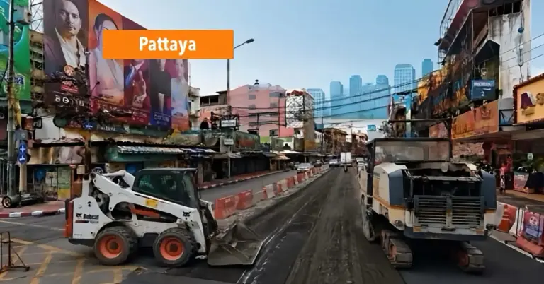 Pattaya renoveert Second Road, vanaf 15 juli zullen er tijdelijke afsluitingen zijn.