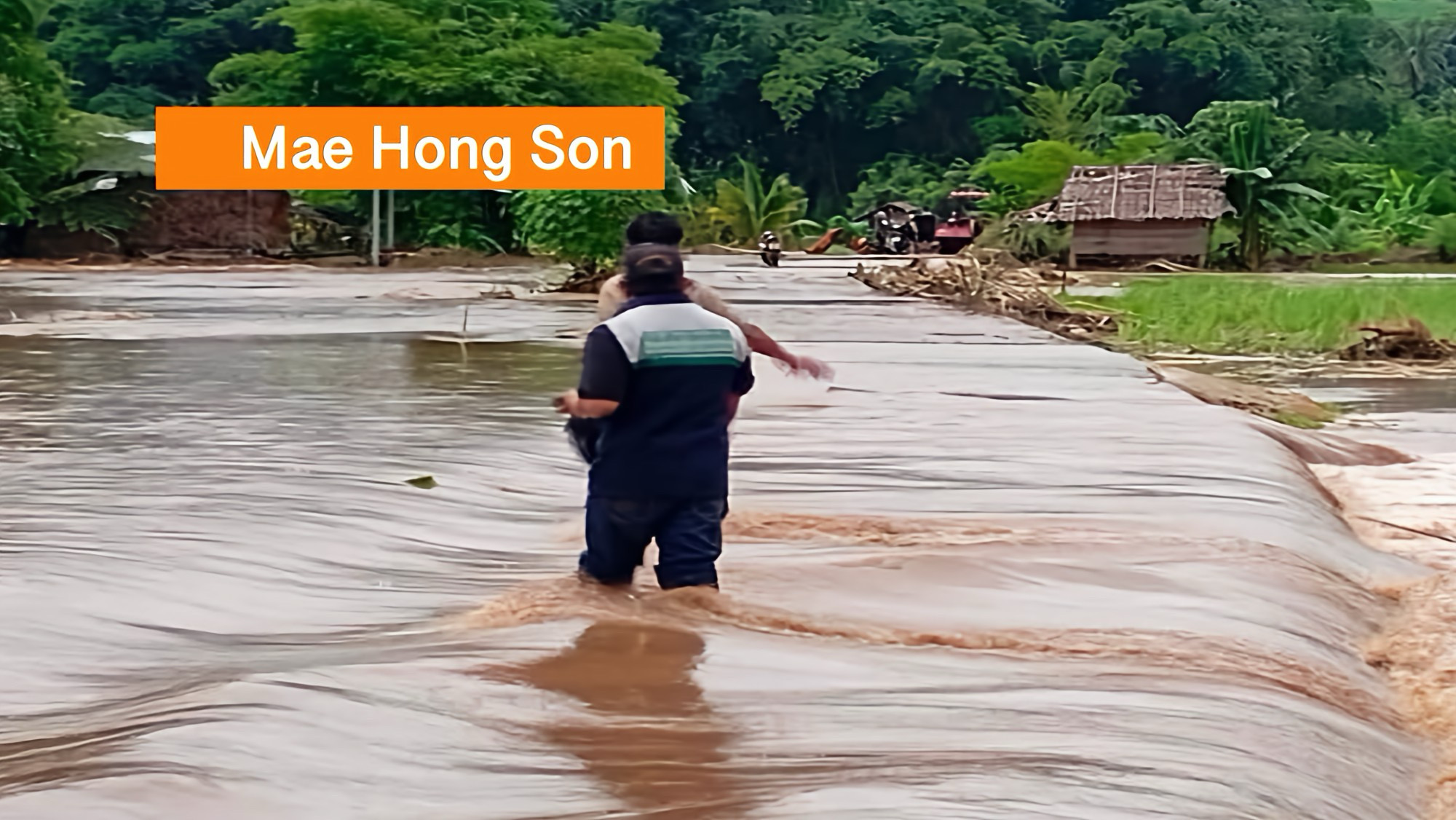Wat een treurige aanblik in Noord- Thailand, plotselinge overstromingen slaan in Mae La Luang toe en leggen zo’n 171 rai aan velden onder water.