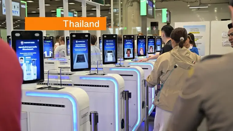 Biometrie en elektronische toegangspoorten moeten lange wachttijden op de grootste luchthaven van Thailand verkorten.