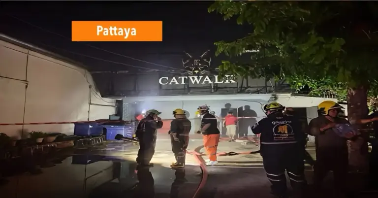 Een Thaise man is om het leven gekomen bij een brand in een illegale bar in Pattaya; forensische teams zoeken nog naar de oorzaak.