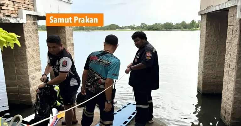 31-jarige Amerikaan verdrinkt na vlucht voor politie bij luxe woonpark in Centraal-Thailand.