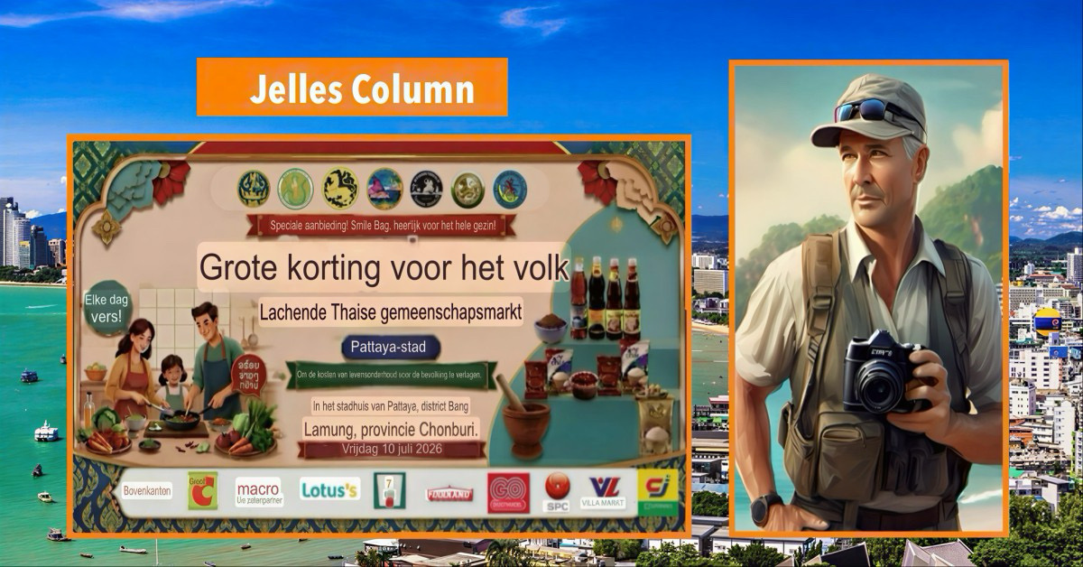 Komende vrijdag verzamelen lokale handelaren zich bij het stadhuis van Pattaya voor de Community Market “Thais Smile”, een markt om betaalbare producten te scoren.