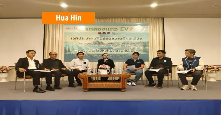 De provincie Prachuap Khiri Khan lanceert elektrische “songthaews”als hoofdvervoer met een ritprijs +/- 20 baht.
