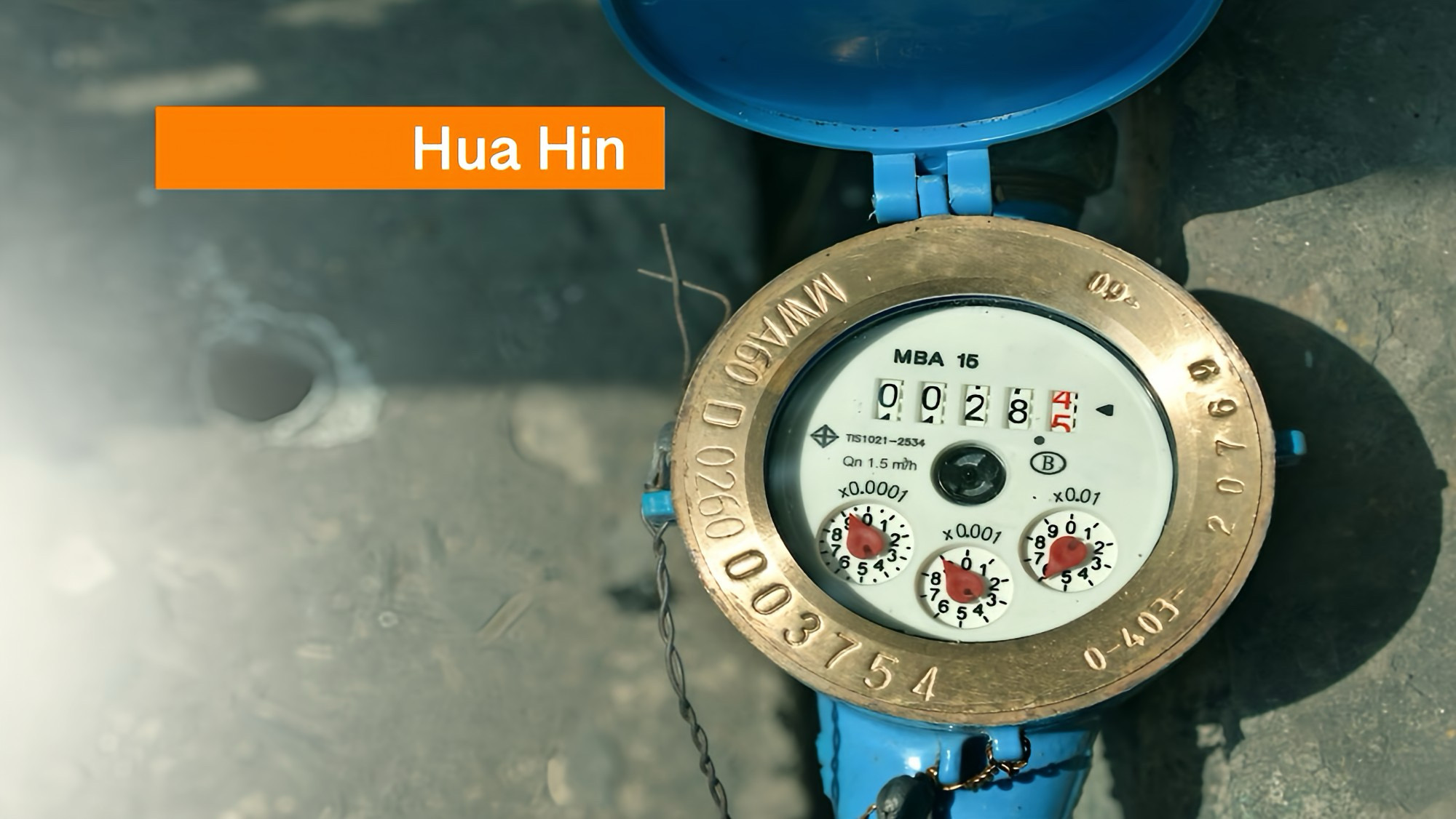 Hua Hin start stadswijde watermeter-enquête.