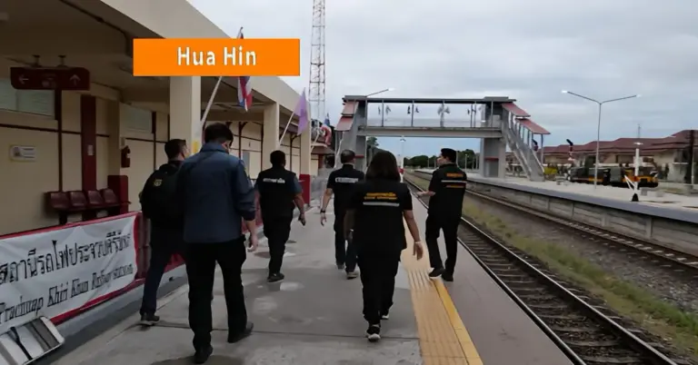 Douane Prachuap Khiri Kan vindt wild zwijnkarkassen en gesmokkelde drank bij treincontrole naar Bangkok.