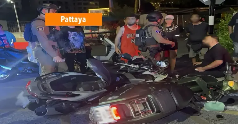 Voorrang moet je krijgen, niet nemen; motorongeluk in Pattaya eindigt deze morgen in één zwaargewonde en één met wat schrammen.