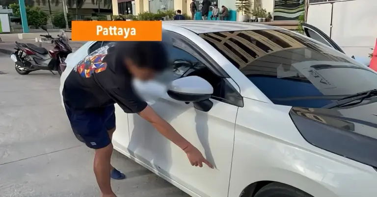 Woordenwisseling bij de Rompho-ochtendmarkt in Pattaya loopt uit de hand en eindigt met pistoolschoten.
