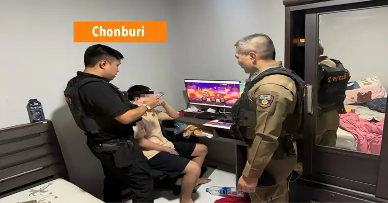 Cyberpolitie rolt in Oost-Thailand op een zolder van een woonhuis opererend gokimperium op.