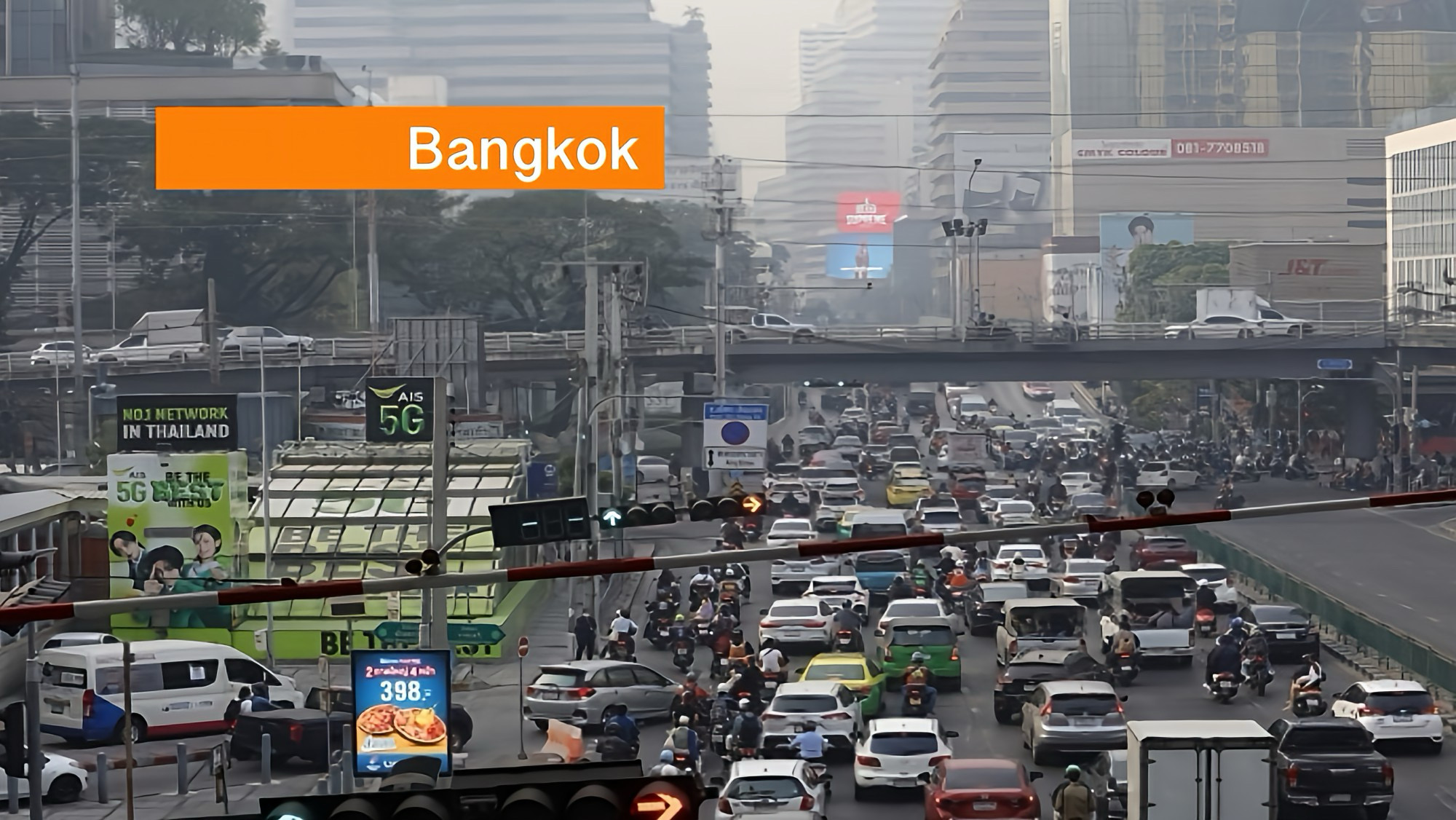De hoofdstad van Thailand Bangkok overweegt congestieheffing vergelijkbaar als die met met Londen.