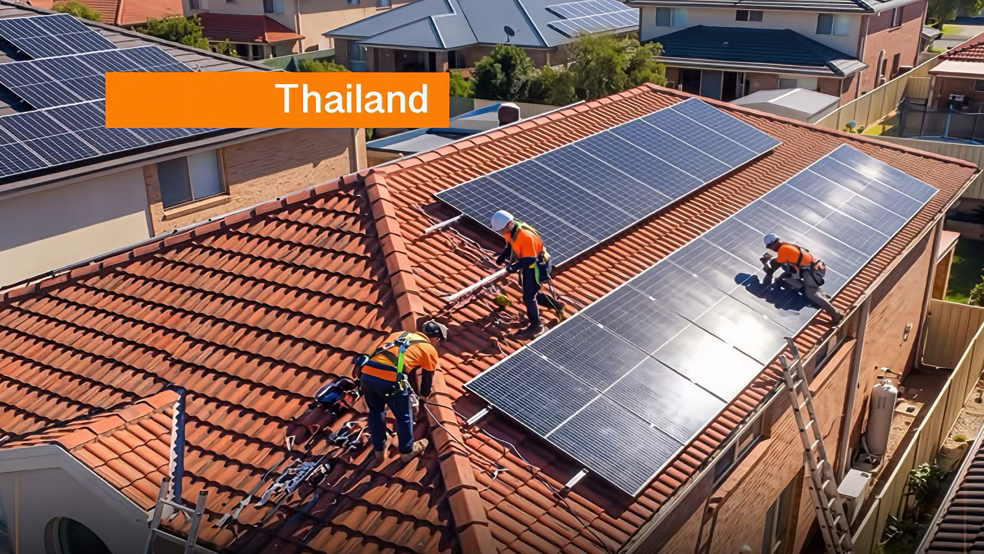 Pik in ❗️het is zomer in Thailand, de Thaise regering start subsidieprogramma voor dakzonnepanelen.