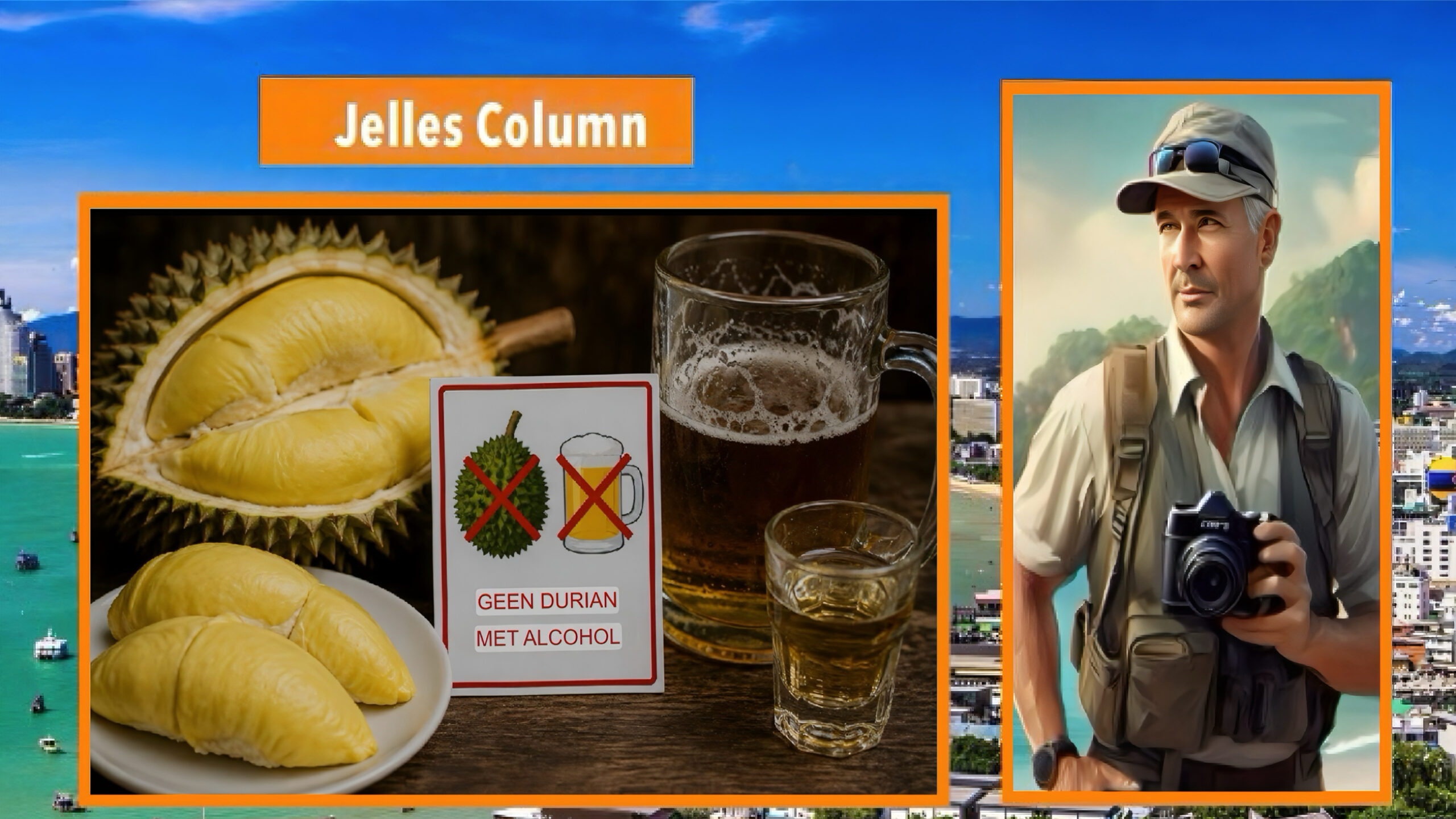 Pas op: in Thailand is durian niet het ideale stukje fruit bij een biertje!  