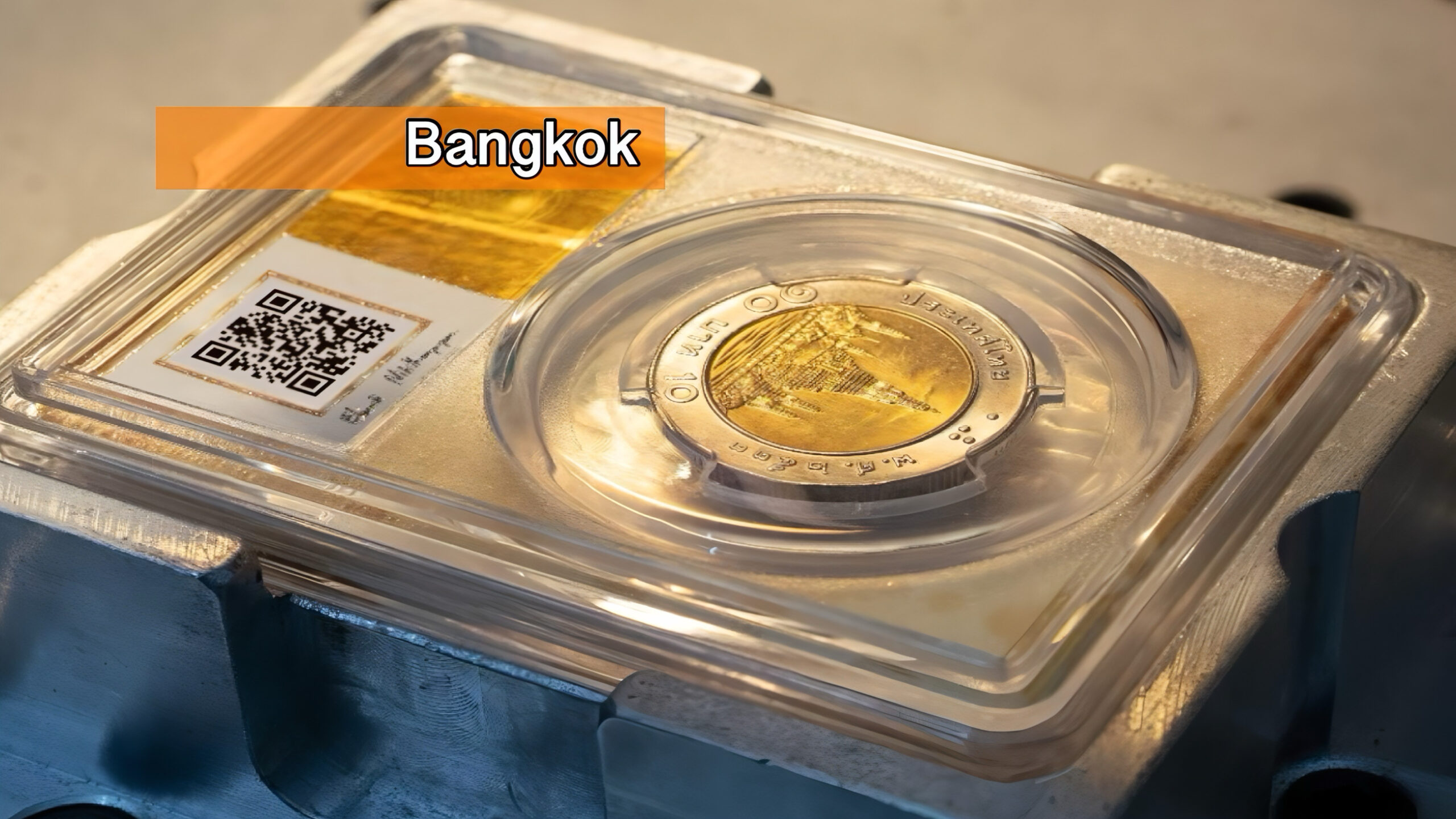 Zeldzame 10‑bahtmunt brengt 2,5 miljoen baht op in de eerste online-veiling van Thailand.