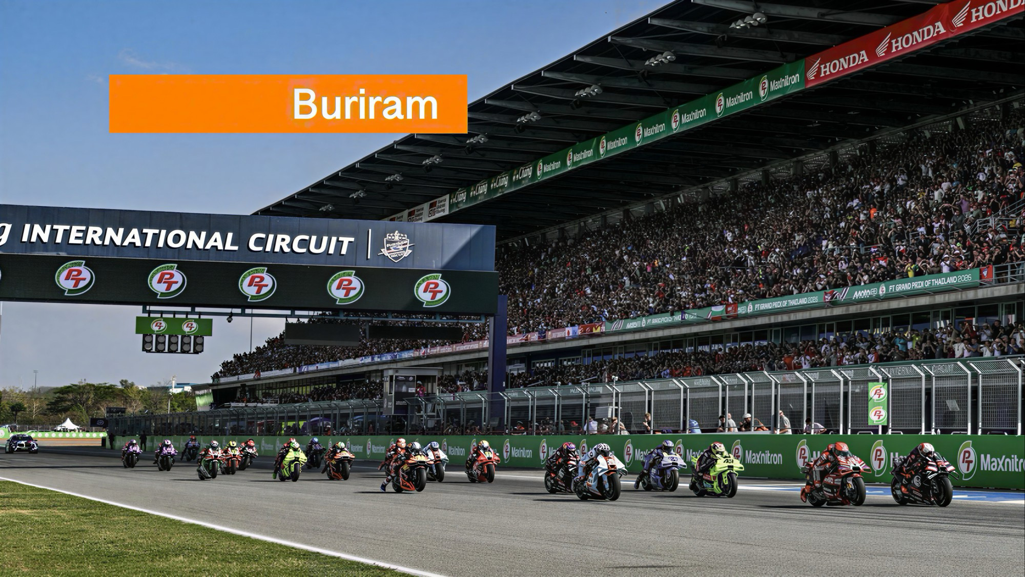 Het MotoGP-seizoen van Thailand gaat 2027 in Buriram van start met introductie nieuwe motorreglementen.